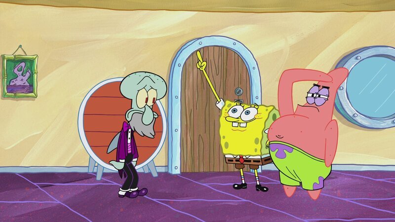 v.li.: Squidward, SpongeBob, Patrick – Bild: Paramount