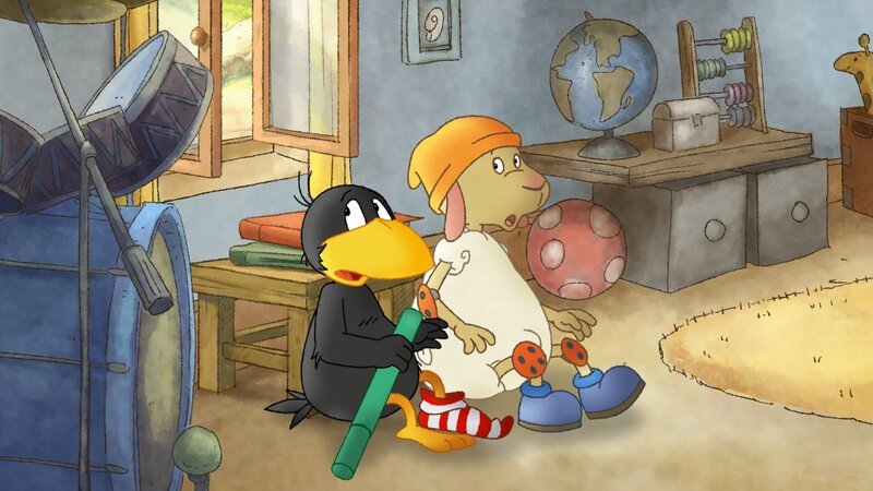 Socke und Wolle haben Angst vor Einbrechern. – Bild: SWR/​Akkord Film