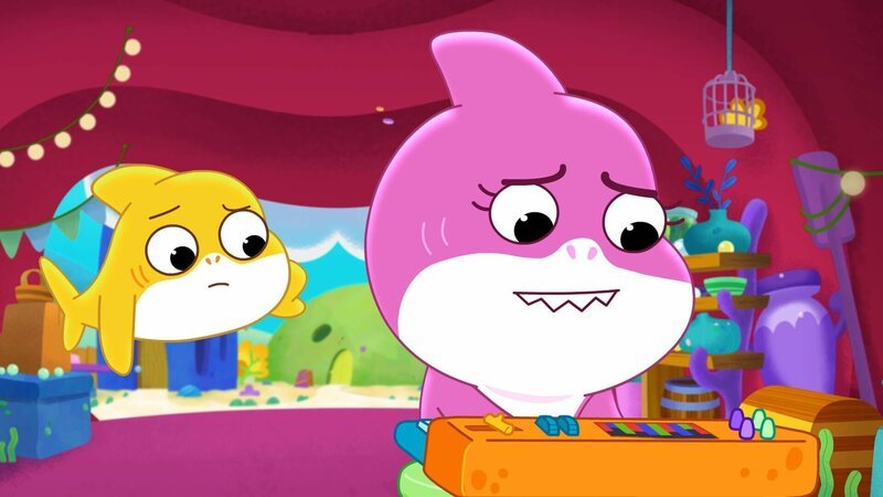 v.li.: Baby Shark, Mommy Shark – Bild: Paramount v.li.: Baby Shark, Mommy Shark – Bild: Paramount