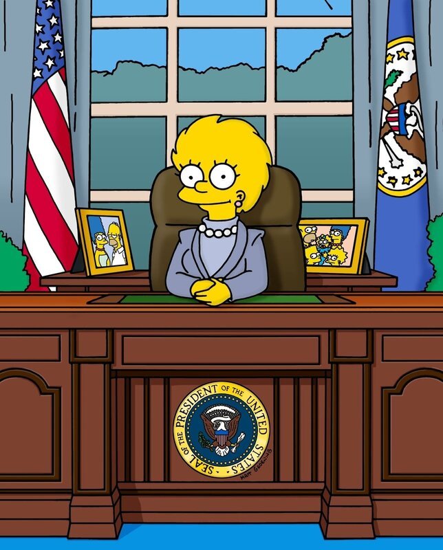 In einer Zukunftsvision wird Lisa (Bild) Präsidentin der USA. – Bild: Twenthieth Century Fox Film Corporation