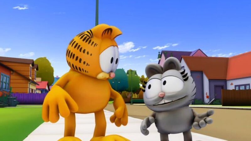 Garfield rettet Nermals Leben. Doch ewig dankbar zu sein, geht Nermal schnell auf die Nerven. – Bild: HR/​DARGAUD MEDIA