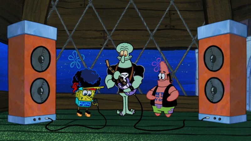 L-R: SpongeBob, Squidward, Patrick – Bild: ViacomCBS