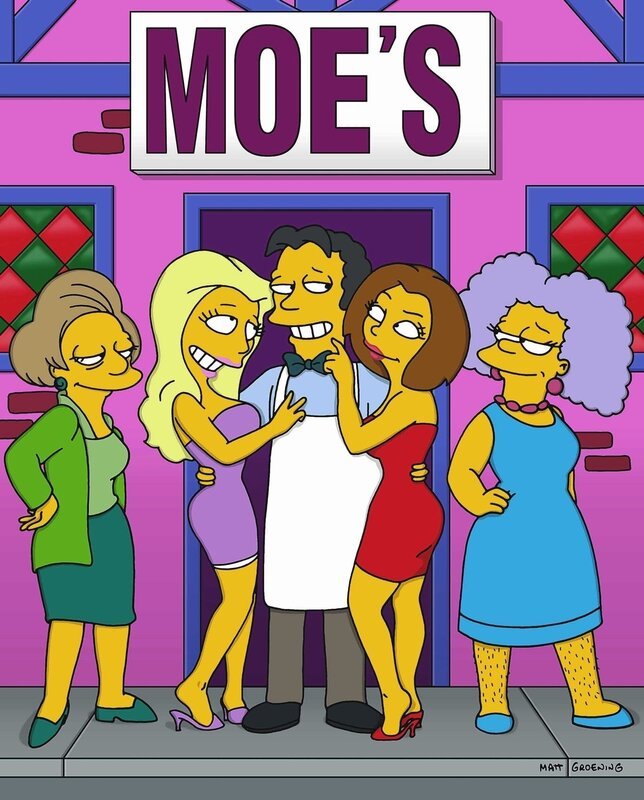 Nach seiner Schönheitsoperation wird Moe (M.) von den Damen umschwärmt. – Bild: Twenthieth Century Fox Film Corporation
