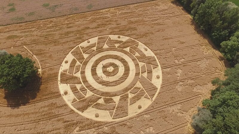 Hinter rätselhaften Kornkreisen und anderen Phänomenen vermuten manche Ufologen Außerirdische. – Bild: ZDF und Eyewitness UFO (Saloon) Productions Inc.