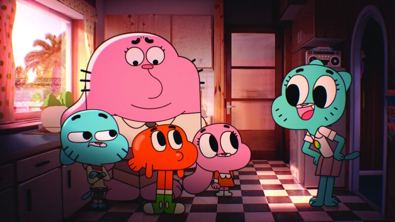 v.li.: Gumball, Richard, Darwin, Anais, Nicole – Bild: CARTOON NETWORK