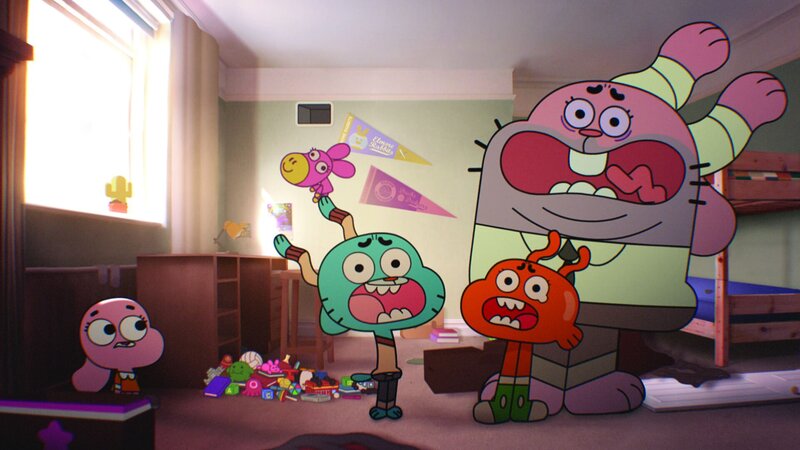 Anais (li) soll endlich die Fernbedienung herausrücken. – Bild: Cartoon Network