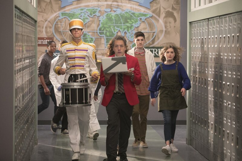 (v.l.n.r.) Jimmy DiMeo (John Ross Bowie); Ray DiMeo (Mason Cook); Dylan DiMeo (Kyla Kenedy) – Bild: American Broadcasting Companies