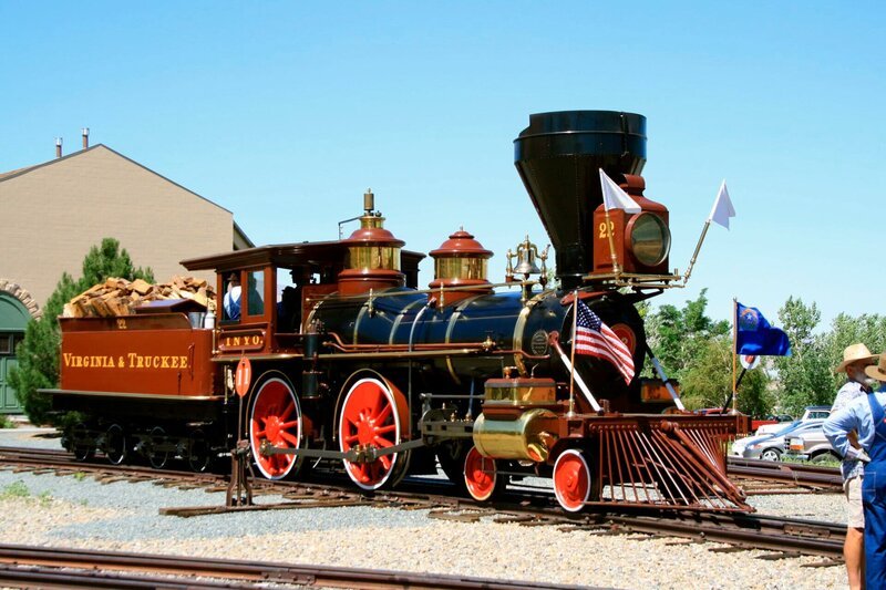 Dampflok Nr. 22 im Ted „Slim“ Gibson Memorial Park – Nevada State Railroad Museum. – Bild: SWR/​Hagen von Ortloff