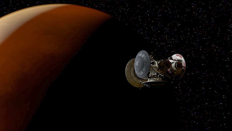 Dutzende Sonden haben in den vergangenen Jahrzehnten aufschlussreiche Daten über den Schwesterplaneten der Erde gesammelt. Sie liefern uns erste Aufnahmen und ergründen die einstige Existenz von Wasser auf dem Höllenplaneten. – Bild: ZDF