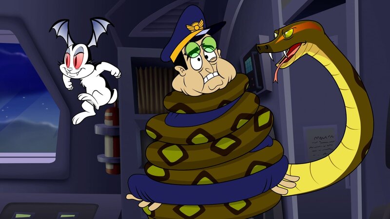 v.li.: Bunnicula, Captain Von Krinkle, Giant Snake – Bild: Warner Bros.
