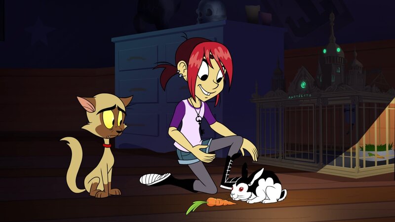 v.li.: Chester, Mina Monroe, Bunnicula – Bild: Warner Bros. All rights reserved.