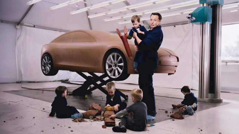 Zusammen mit seiner Frau Justine hat Elon Musk fünf Kinder. – Bild: ZDFinfo