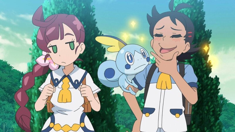 Chloe überlegt noch, ob sie eine Pokémon-Trainerin werden will und jemals selbst ein Pokémon fangen wird. Ihr wird die Entscheidung jedoch abgenommen, als ein Evoli aus dem Labor für Evoli-Entwicklung ausbricht und direkt auf Chloe zuläuft. – Bild: Pokémon