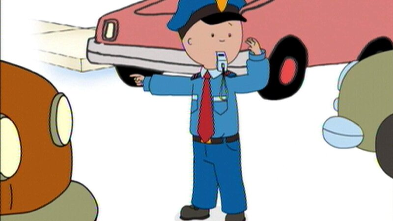 Caillou träumt davon, als Polizist den Menschen zu helfen. – Bild: SUPER RTL