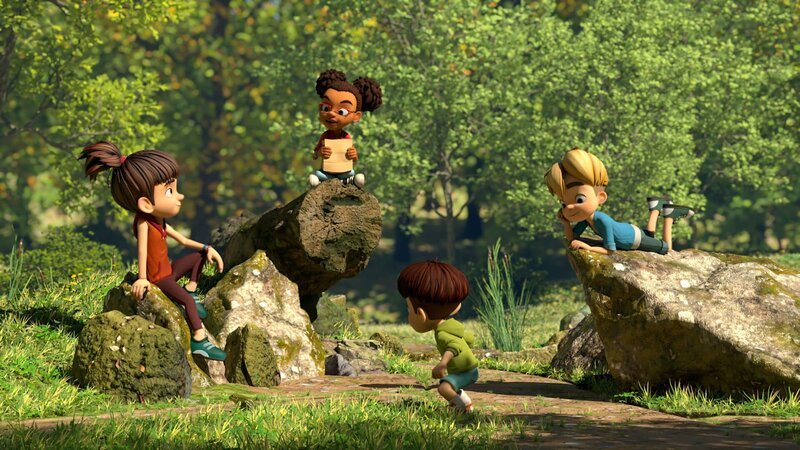 Lina freut sich über den Brief von ihrer neuen Freundin Diana, die sie im Urlaub kennengelernt hat. – Bild: ZDF/​La Station Animation