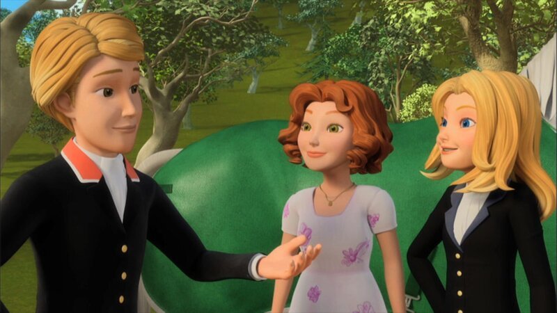 Auf einem Elite-Turnier lernen Wendy und Bianca den Reiter Luca kennen. Luca kommt sehr sympathisch rüber. So freundet sich Bianca mit ihm an. – Bild: ZDF/​Wendy and Associated Characters
