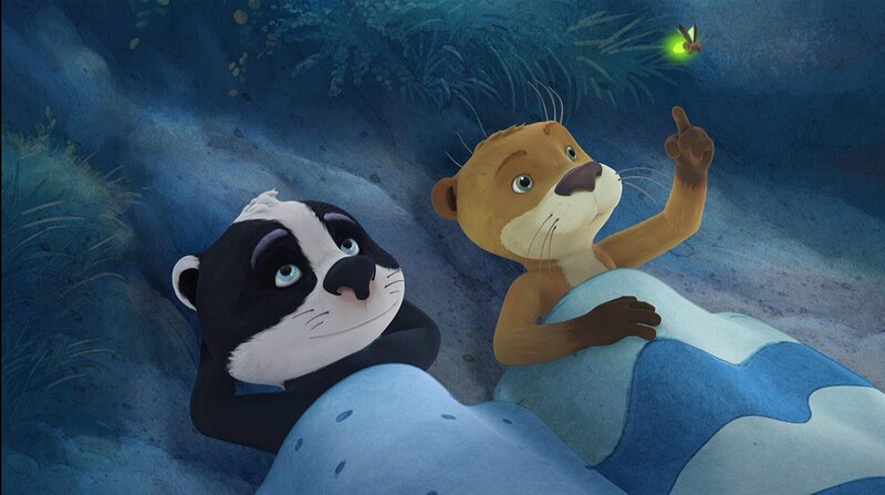 Luis genießt die Nacht im Wald mit seinem besten Freund Udo. – Bild: WDR/​Mediatoon