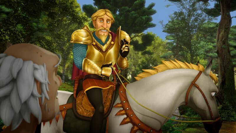 Prinz Drogon soll nach dem Willen von Guineveres Eltern ihr zukünftiger Ehemann sein. – Bild: SWR/​Blue Spirit Productions/​TéléTOON+/​Canal+
