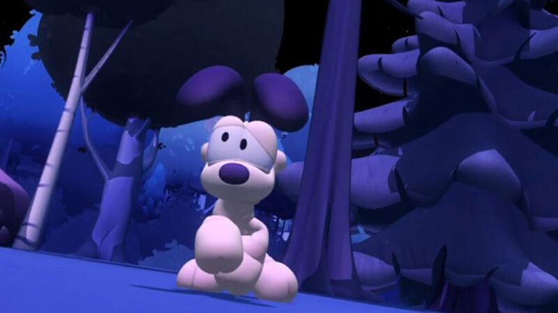 Odie verirrt sich im Wald und findet nicht mehr nach Hause. – Bild: HR/​DARGAUD MEDIA