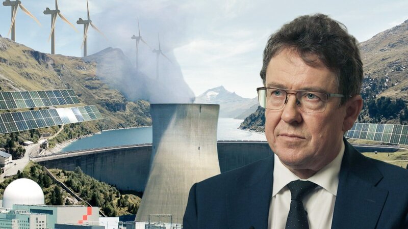 Energieminister Albert Rösti will, dass der Schweiz in Zukunft alle technischen Optionen zur Verfügung stehen – auch Atomkraft. – Bild: SRF Energieminister Albert Rösti will, dass der Schweiz in Zukunft alle technischen Optionen zur Verfügung stehen – auch Atomkraft. – Bild: SRF