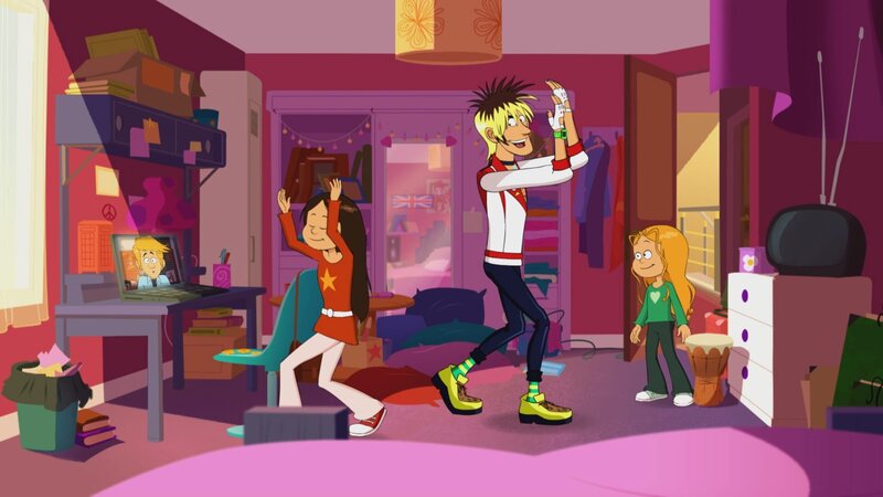 Wendy übt für einen Tanzwettbewerb und Papa übt, jung zu sein. – Bild: NDR/​Bamboo Production/​Samka Productions