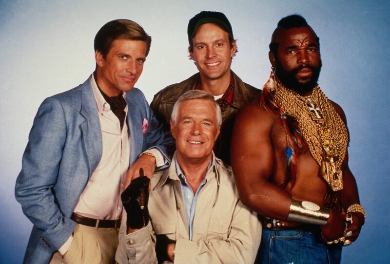 Das A-Team: Faceman, Hannibal, Murdock und B.A. – Bild: RTL II