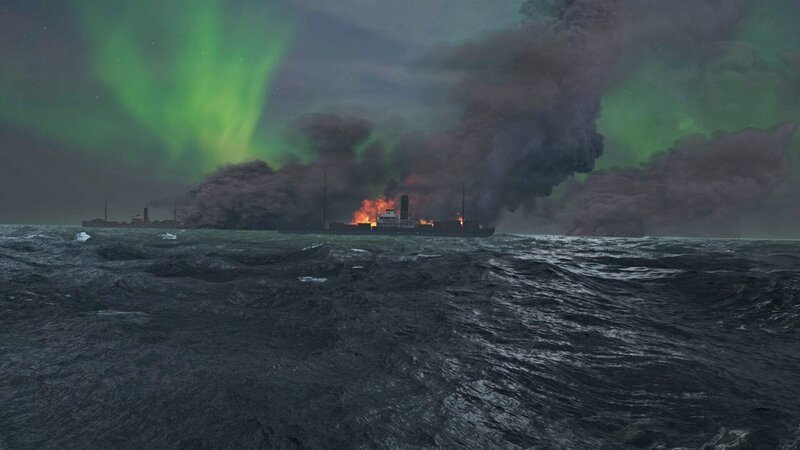 Die Royal Navy muss daher schnell einen Weg finden, um die U-Boote zu besiegen. – Bild: zdf /​ © THE HISTORY CHANNEL /​ © MMXXII CURIOSITY INC /​ ZDF