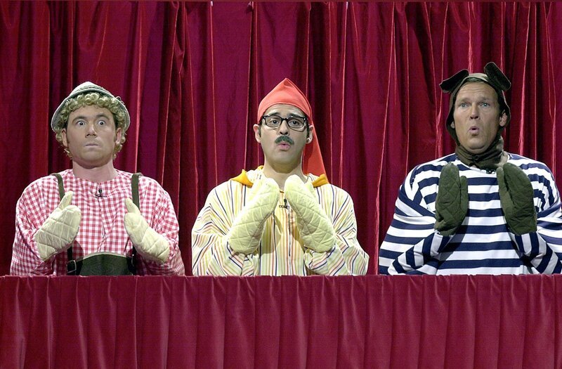 Kasperle-Theater: 'Kaspürlü' mit Christian Tramitz (r.), Rick Kavanian (M.) und Michael "Bully" Herbig (l.). – Bild: ProSieben /​ S.E.T. Eigenproduktionsbild frei