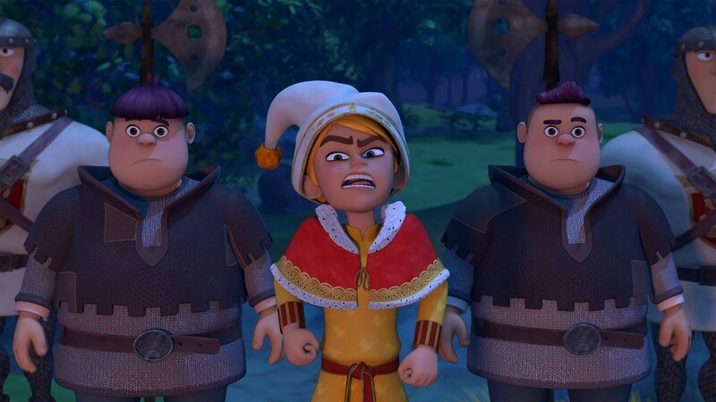 Ob Prinz John (M.) etwas mit dem Raub des wertvollen Kriegshammers zu tun hat? – Bild: Method Animation – ZDF, ZDF Studios, KidsMe