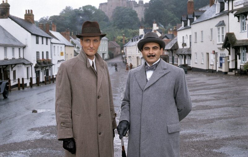 Hugh Fraser (Captain Haistings), David Suchet (Hercules Poirot). – Bild: ORF III