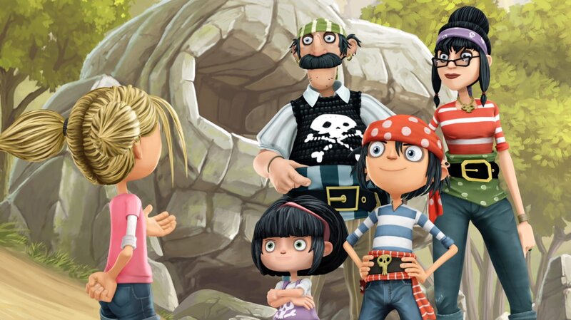 Die Jolley Rogers sind Matildas nachbarn. – Bild: WDR/​Cyber Group Studios /​ France Télévisions /​ Blue Spirit Studios /​ Sofitvcine 4