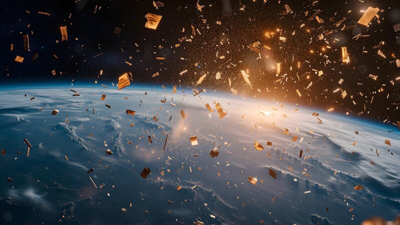 Die Gefahr von Weltraumtrümmern in der Erdumlaufbahn erinnert an die Herausforderungen der Weltraumforschung und Satellitennavigation. – Bild: THE HISTORY CHANNEL /​ A+E Networks