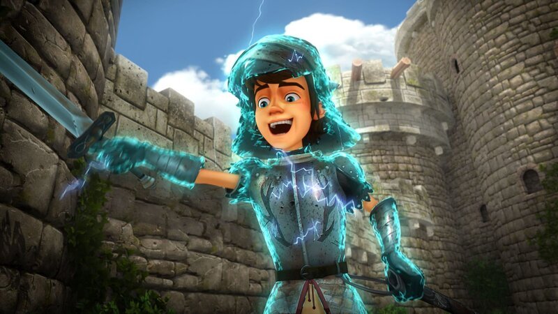 Arthurs magische Rüstung macht ihn plötzlich zum Helden. – Bild: SWR/​Blue Spirit Productions/​TéléTOON+/​Canal+