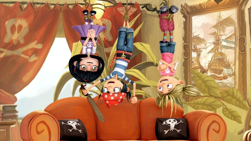 Goldstück Jim und Matilda gefällt die Welt ganz gut kopfüber. – Bild: WDR/​Cyber Group Studios /​ France Télévisions /​ Blue Spirit Studios /​ Sofitvcine 4