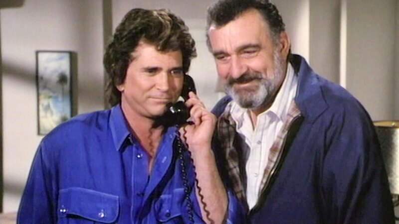 von links Jonathan (Michael Landon), Mark (Victor French) – Bild: Bibel TV