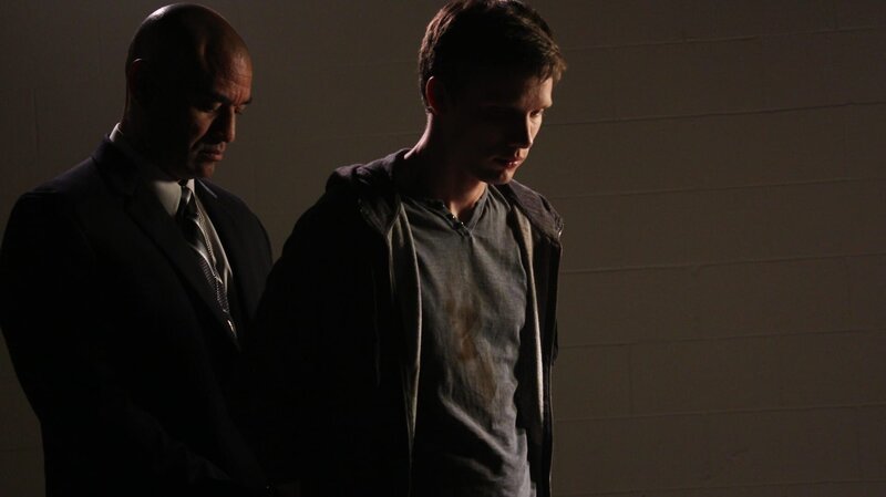 [Recreation] Cory Steich is arrested for his role in the murder of Ron Luyster. – Bild: Investigation Discovery