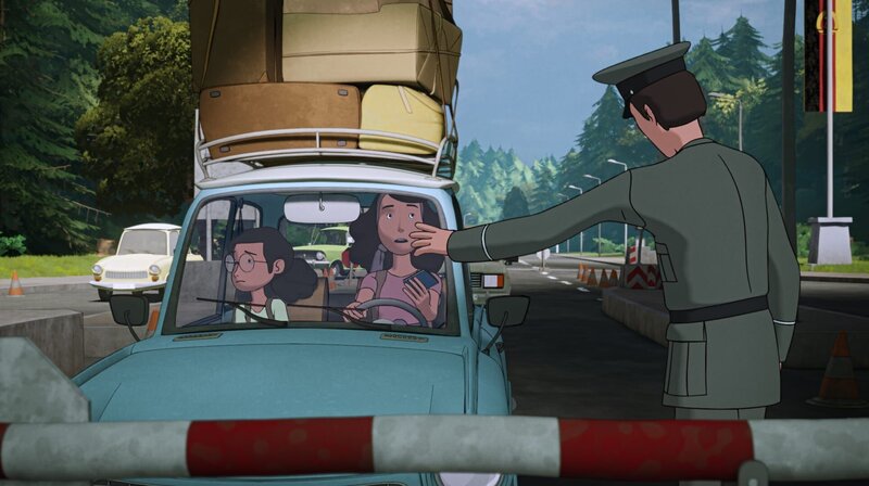 Ob Sophie und ihre Mutter es über die streng bewachte tschechische Grenze schaffen? – Bild: MDR/​WDR/​SWR/​Balance Film/​Lutterb