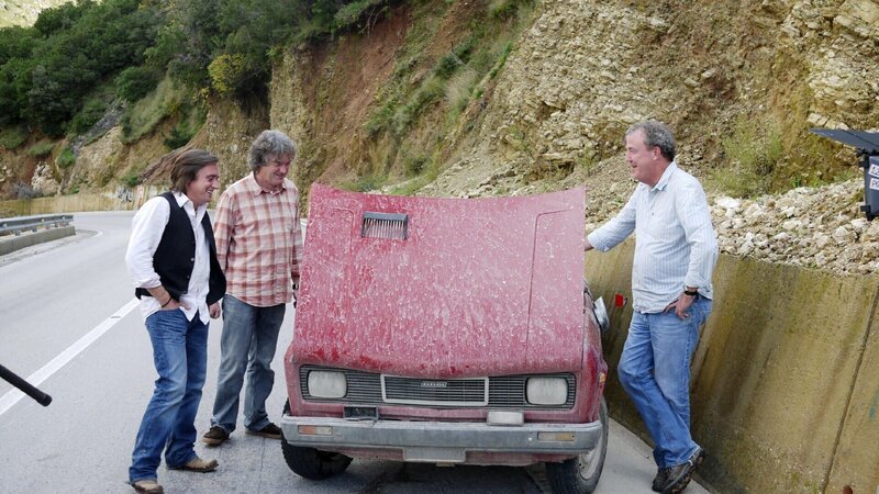 V.l.: Richard Hammond, James May, Jeremy Clarkson – Bild: RTL /​ © BBC Worldwide“