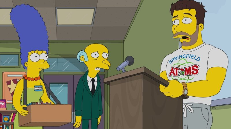 (v.l.n.r.) Marge; Mr. Burns; Grayson Mathers – Bild: 20th Television