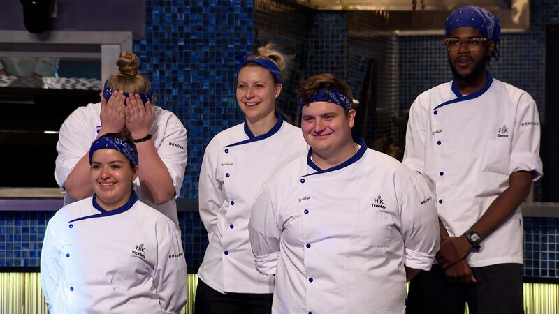 L-R: Victoria Sonora, Megan Gill, Emily Hersh, Trenton Garvey, Steven Glenn – Bild: ITV Studios Limited 2021 All Rights Reserved. Lizenzbild frei