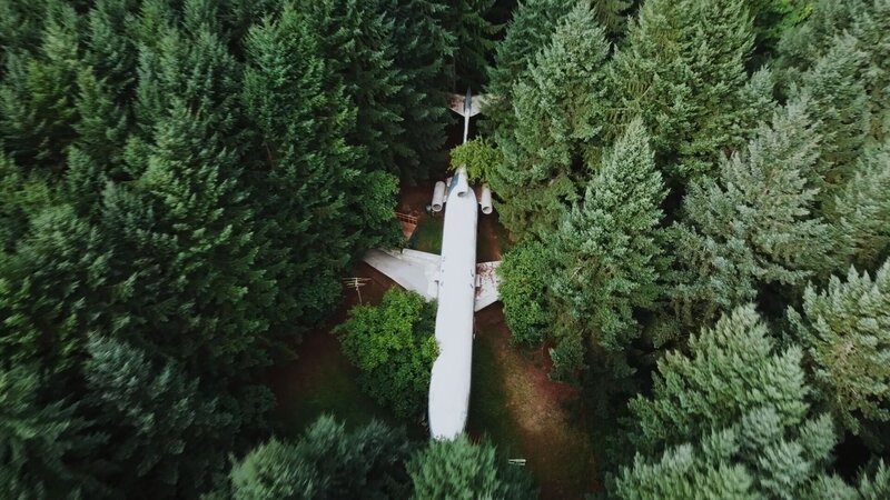 Ein Flugzeug vom Typ Boeing 727, das in einem Kiefernwald versteckt ist  +++ – Bild: RTL /​ Pond5 /​ Folge 201
