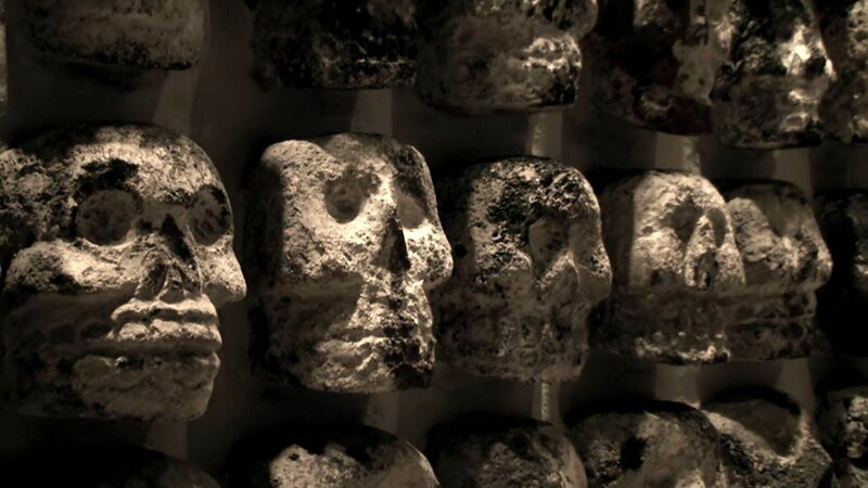 Im Templo Mayor, dem mythischen aztekischen Schädeltempel, der die spanischen Konquistadoren erschreckte – Bild: zdf /​ THE HISTORY CHANNEL /​ POND5