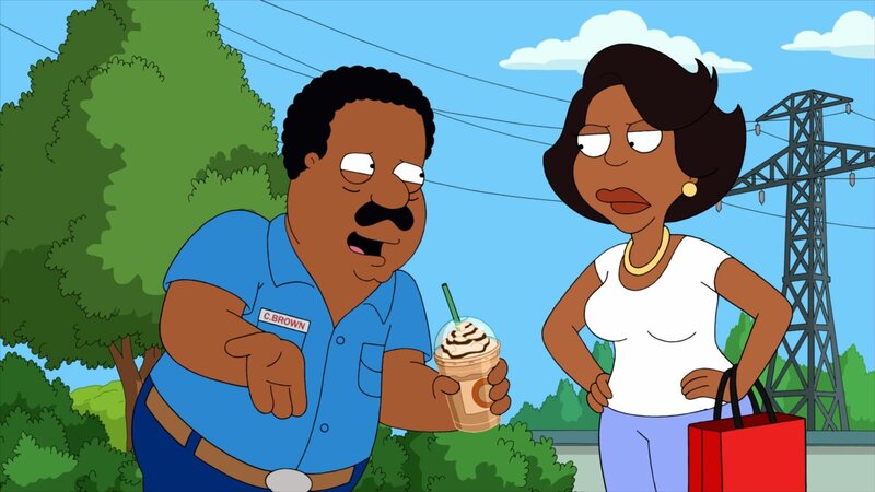 Cleveland Brown (l.); Donna Tubbs-Brown (r.) – Bild: Paramount /​ FOX /​ 2012 FOX BROADCASTING /​ THE CLEVELAND SHOW and 2012 TCFFC ALL RIGHTS RESERVED.