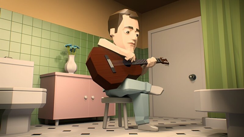 João Gilberto kreiert Bossa Nova. – Bild: KiKA/​22D Music Group, TeamTO