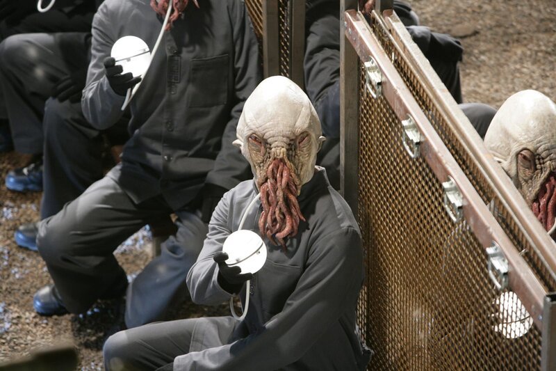 Die ansonsten friedliche Sklavenrasse „Ood“ steht plötzlich unter dem Einfluss einer ganz gefährlichen Macht … – Bild: AXN Sci-fi /​ cBBC