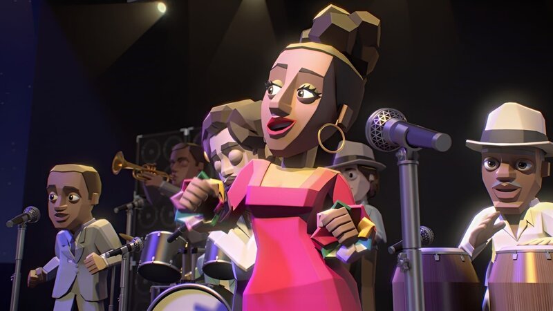 Celia Cruz bei ihrem Auftritt – Bild: KiKA/​22D Music Group, TeamTO