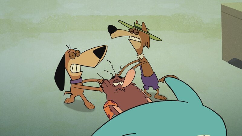 v.li.: Doggie Daddy, Captain Caveman, Mildew Wolf – Bild: Courtesy of Warner Brothers