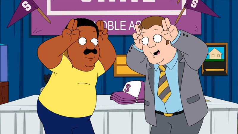 Cleveland Brown (l.) – Bild: Paramount /​ FOX /​ 2012 FOX BROADCASTING /​ THE CLEVELAND SHOW and 2012 TCFFC ALL RIGHTS RESERVED.