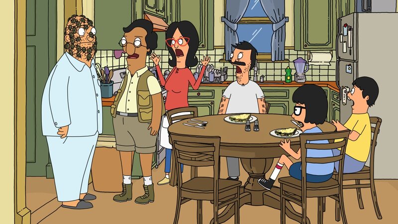L-R: Teddy, Javed, Linda, Bob, Tina, Gene – Bild: ViacomCBS /​ FOX /​ 2011 FOX BROADCASTING /​ BOB’S BURGERS and 2011 TTCFFC ALL RIGHTS RECEIVED.