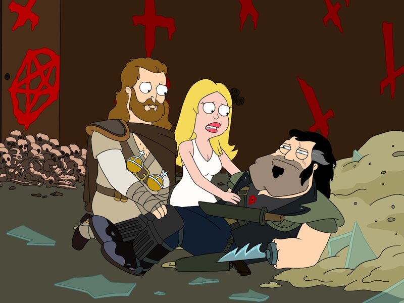 L-R: Jesus, Francine, Stan – Bild: ViacomCBS /​ FOX /​ 2009 FOX BROADCASTING /​ TTCFFC ALL RIGHTS RESERVED.